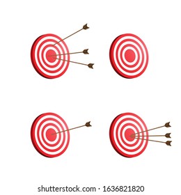 arrows, target shooting, bullseye, collection of arrows and archery target board