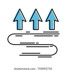 arrows up temperature icon