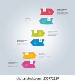 Arrows template. Text area design.