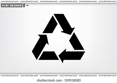 arrows three icon vector.