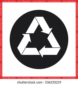 arrows three icon vector illustration.