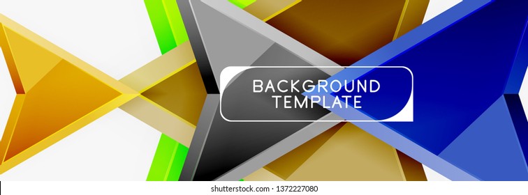 geometrische Planvorlage für Pfeil und Dreiecke für Banner, Hintergrund oder Logo. Vektorgrafik mit moderner minimaler Darstellung