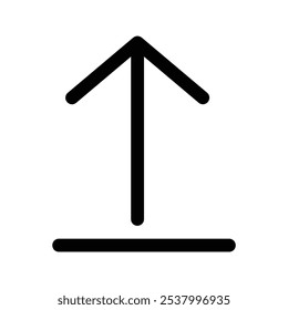 Ícones isolados da interface do usuário em setas, ícone de seta para cima