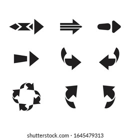 arrows unique style icon for design template
