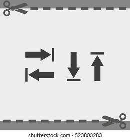 Arrows up, down, left and right.