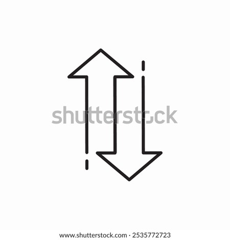 arrows ups and downs icon sign vector