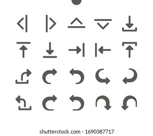 Arrows v4 UI Pixel Perfect Well-crafted Vector Solid Icons 48x48 Ready for 24x24 Grid for Web Graphics and Apps. Simple Minimal Pictogram