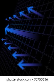 Arrows vector background. Clip-art