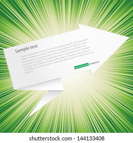 Arrows vector background with free space for sample text.