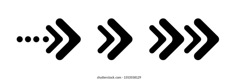 Arrows vector black collection.  Different black Arrows icons,vector set. Abstract elements for business infographic. Swipe up. 