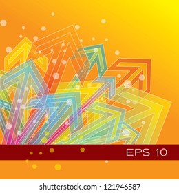 arrows vector for business grow idea