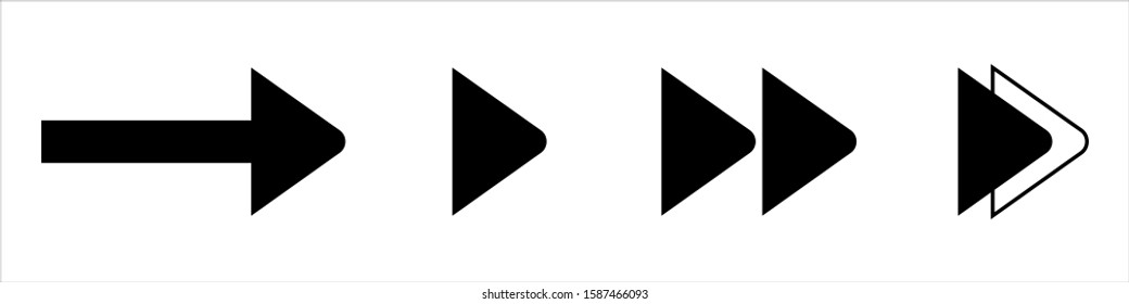 arrows vector collection black. Different black Arrows icons,vector set. Abstract elements for business infographic