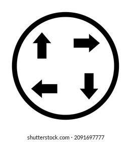 Arrows vector collection black, Arrows set on round. Cursor icon. Pointer icon. Back, Next web page sign. Vector illustration.