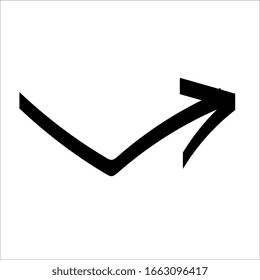 Arrows vector collection with doodle style and black color. Vector EPS 10. Abstract elements for business infographic. Navigation symbol system. 