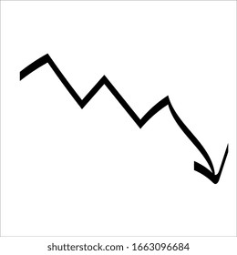 Arrows vector collection with doodle style and black color. Vector EPS 10. Abstract elements for business infographic. Navigation symbol system. 