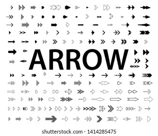 Arrows vector collection with elegant style and black color. Arrow. Arrows vector collection. Vector illustration EPS10