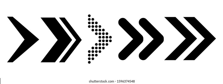 Arrows vector collection with elegant style and black color. Arrow vector collection. Modern simple arrows. Vector illustration