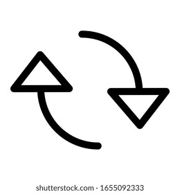 Arrows vector collection with elegant style and black color. Vector EPS 10. Abstract elements for business infographic. Up and down trend. Navigation symbol system.