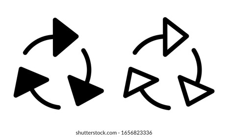Arrows vector collection with elegant style and black color. Vector EPS 10. Abstract elements for business infographic. Up and down trend. Navigation symbol system.