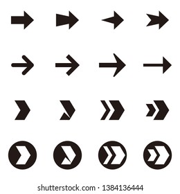 Arrows vector collection isolation on white background - Vector