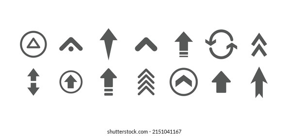 矢印のベクター画像コレクション 矢印の絵文字のバリエーションのセット シンプルなアイコン のベクター画像素材 ロイヤリティフリー Shutterstock