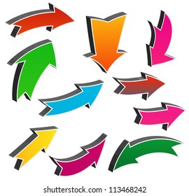 Arrows Vector - Colorful and modern vector arrow collection