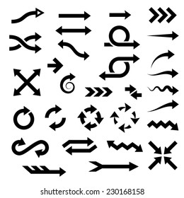 arrows. vector design elements set