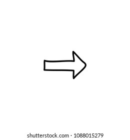 Arrows vector with elegant style and black color