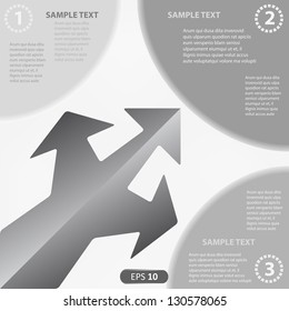 Arrows vector elements - gray scale