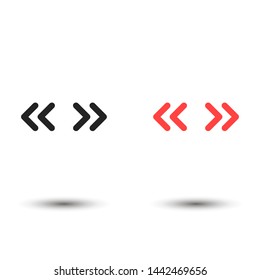 arrows vector eps 10 icon , Lorem ipsum flat design