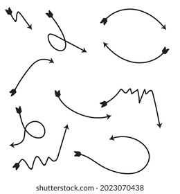 Arrows vector graphic element illustration