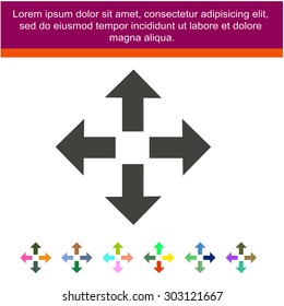 arrows vector icon