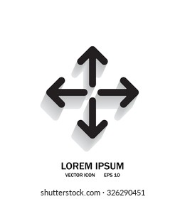 arrows vector icon