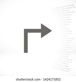 arrows vector icon eps 10 , Lorem ipsum Flat design