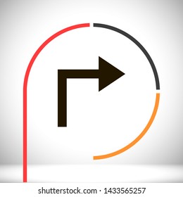 arrows vector icon eps 10 , Lorem ipsum Flat design