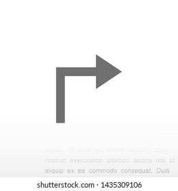 arrows vector icon eps 10 , Lorem ipsum Flat design