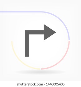arrows vector icon eps 10 , Lorem ipsum Flat design