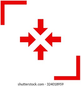 Arrows vector icon. Inside.