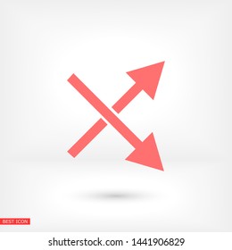 arrows  vector icon , Lorem ipsum flat design