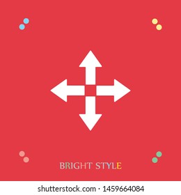 Arrows vector icon. The sign of arrows or direction. The symbol of direction.