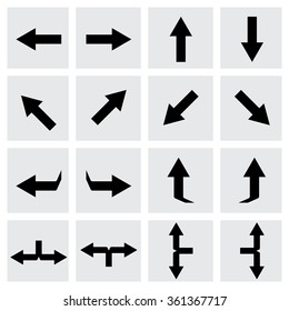 Arrows. Vector illustration arrow icons.