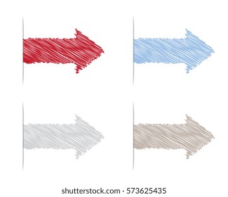 Arrows vector illustration icon
