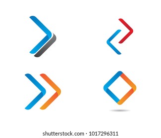 Arrows vector illustration icon Logo Template design