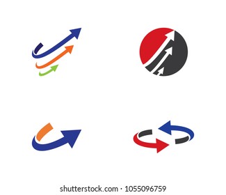 Arrows vector illustration icon Logo Template design