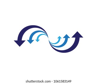 Arrows vector illustration icon Logo Template design
,,