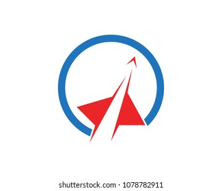 Arrows vector illustration icon Logo Template design
