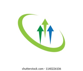 Arrows vector illustration icon Logo Template design