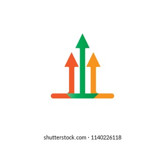 Arrows vector illustration icon Logo Template design