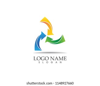 Arrows vector illustration icon logo design template