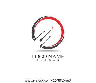 Arrows vector illustration icon logo design template